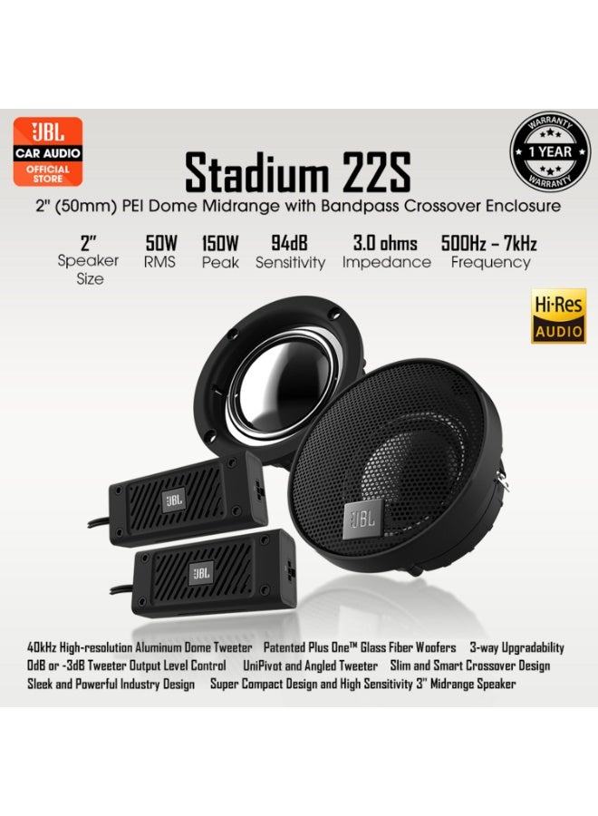JBL Stadium 22S Stadium Series 2 Inch Midrange Car Speakers – High Performance Compact Audio Drivers - Image 4