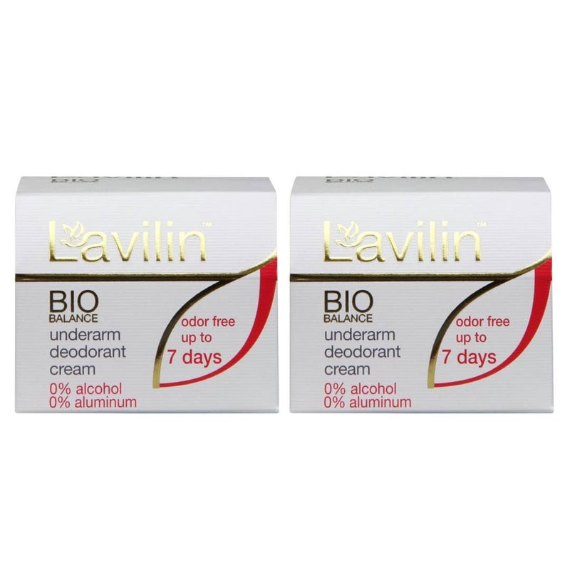 Lavilin Lavilin Bio Balance Underarm Deodorant Cream Up to 7 Days Odor Free 2 Pack