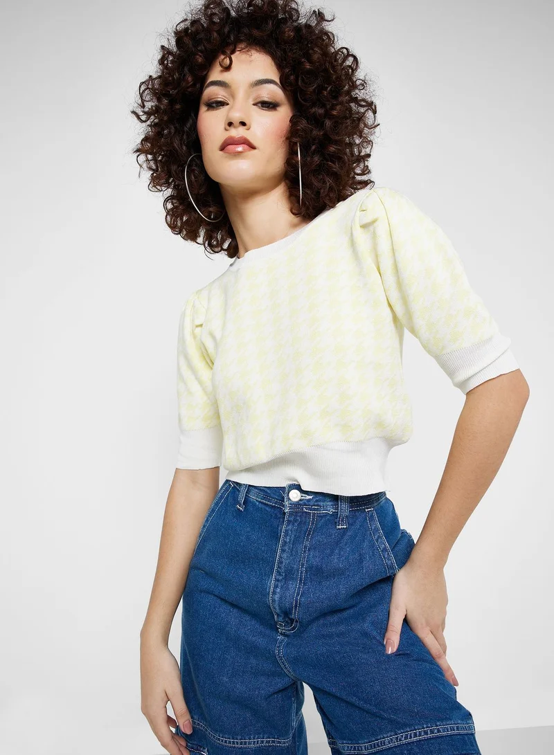 Ginger Houndstooth Sweater