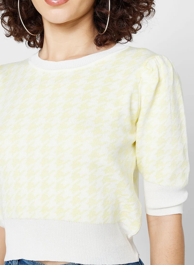 Ginger Houndstooth Sweater