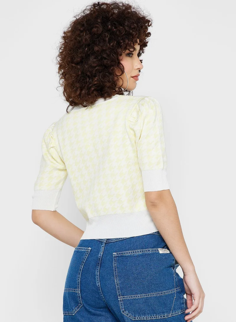 Ginger Houndstooth Sweater
