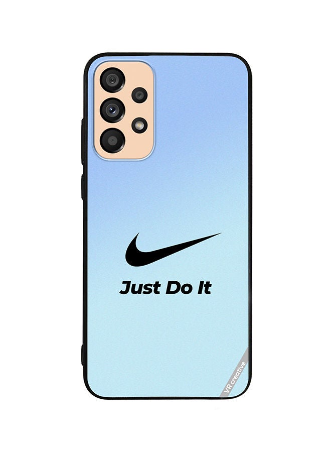VR CREATIVE Protective Case Cover For Samsung Galaxy A33 5G Nike Logo Blue Design Multicolour - Image 1