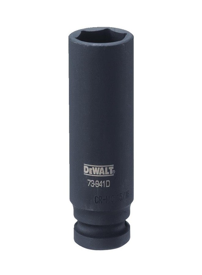 ديوالت مقبس DEWALT DWMT73941OSP ذو 6 نقاط وقطر 1/2 بوصة ومقبس تأثير عميق 15/16 بوصة SAE