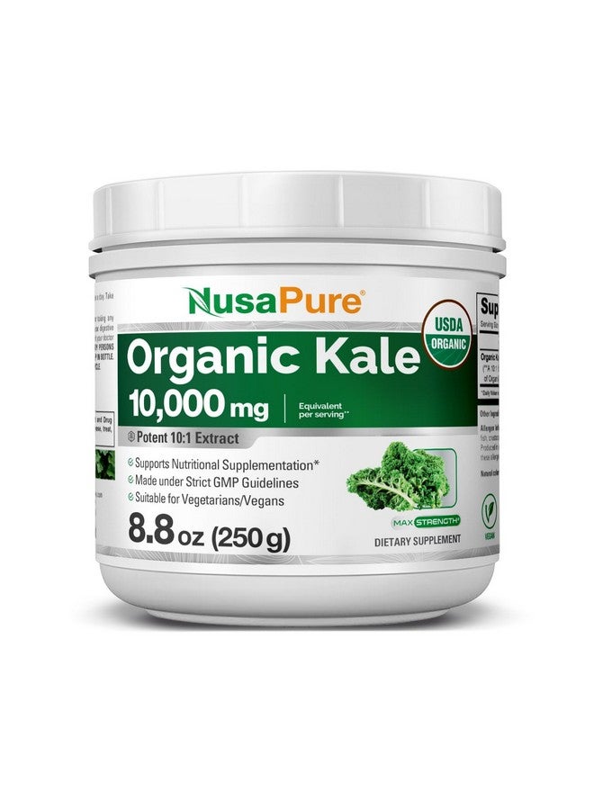 NusaPure Organic Kale Powder 10,000mg per Serving, 8.8 Ounce, Extract 10:1, Non-GMO - Image 1