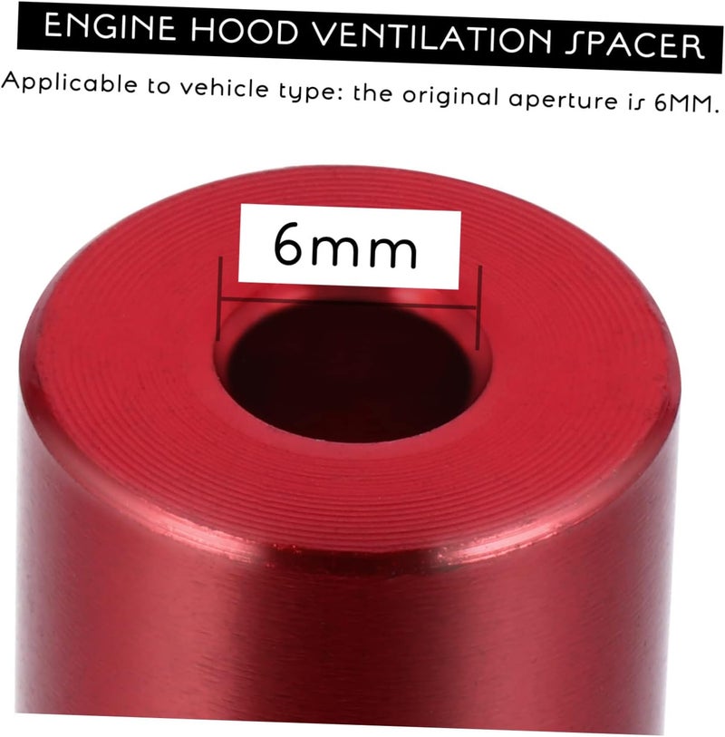 JECOMPRIS Professional Aluminum Alloy Hood Riser Engine Ventilation Kit for Car Modification - Image 3