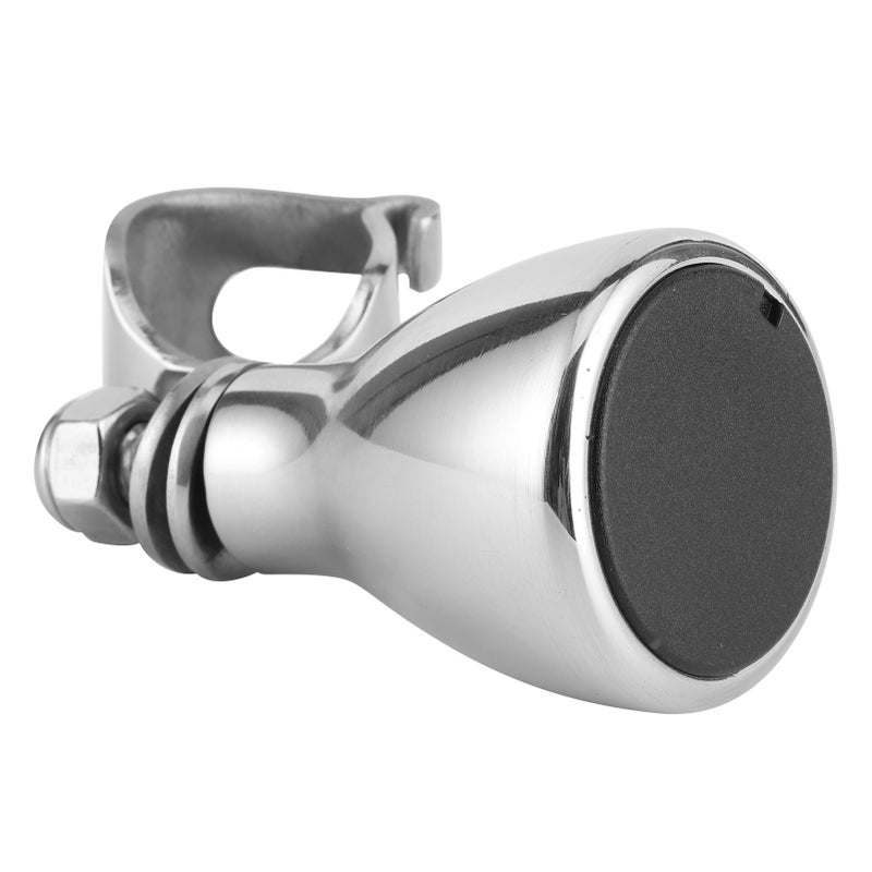 Steering Wheel Knob: High-Quality Aluminum Alloy, Durable for Harsh Marine Environments - Smooth Spinning, Comfortable Grip, Easy to Install with Mini Wrench Marine Steering Wheel Spinner for Most 3/4 - Image 2