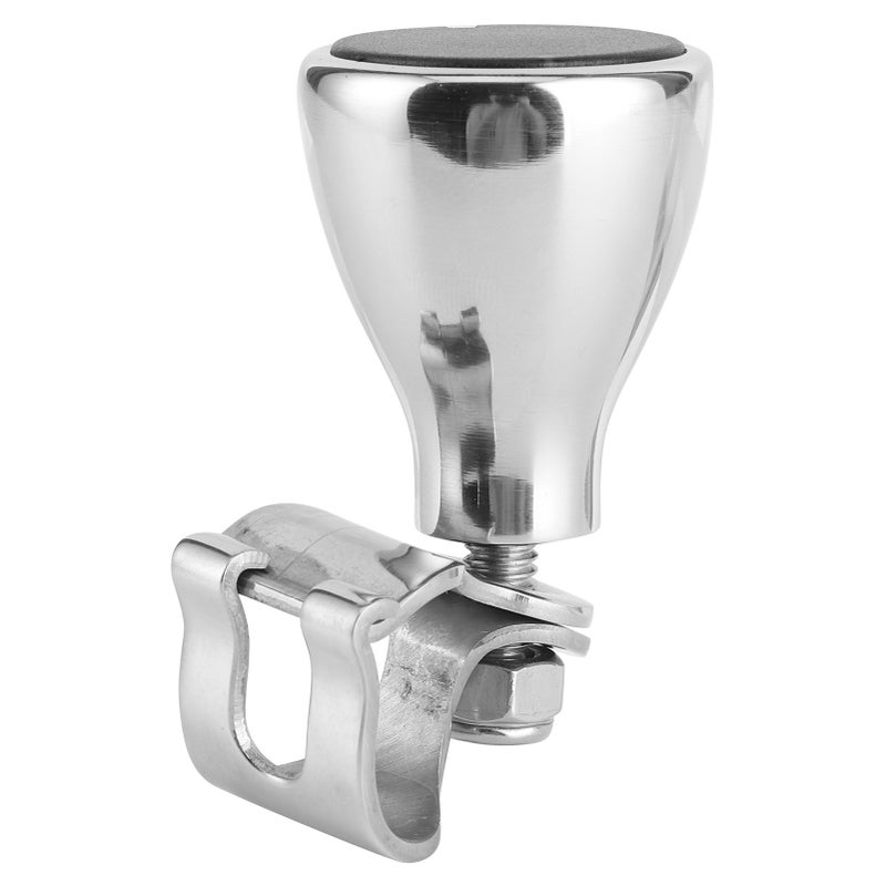 Steering Wheel Knob: High-Quality Aluminum Alloy, Durable for Harsh Marine Environments - Smooth Spinning, Comfortable Grip, Easy to Install with Mini Wrench Marine Steering Wheel Spinner for Most 3/4 - Image 3