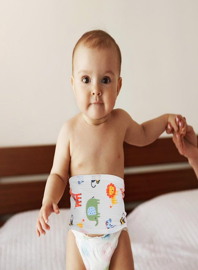 Healifty 4Pcs Baby Belly Band for Newborns Soft Cotton Babies Umbilical Belt Infant Cords Wrap for 0-12 Months - Image 4
