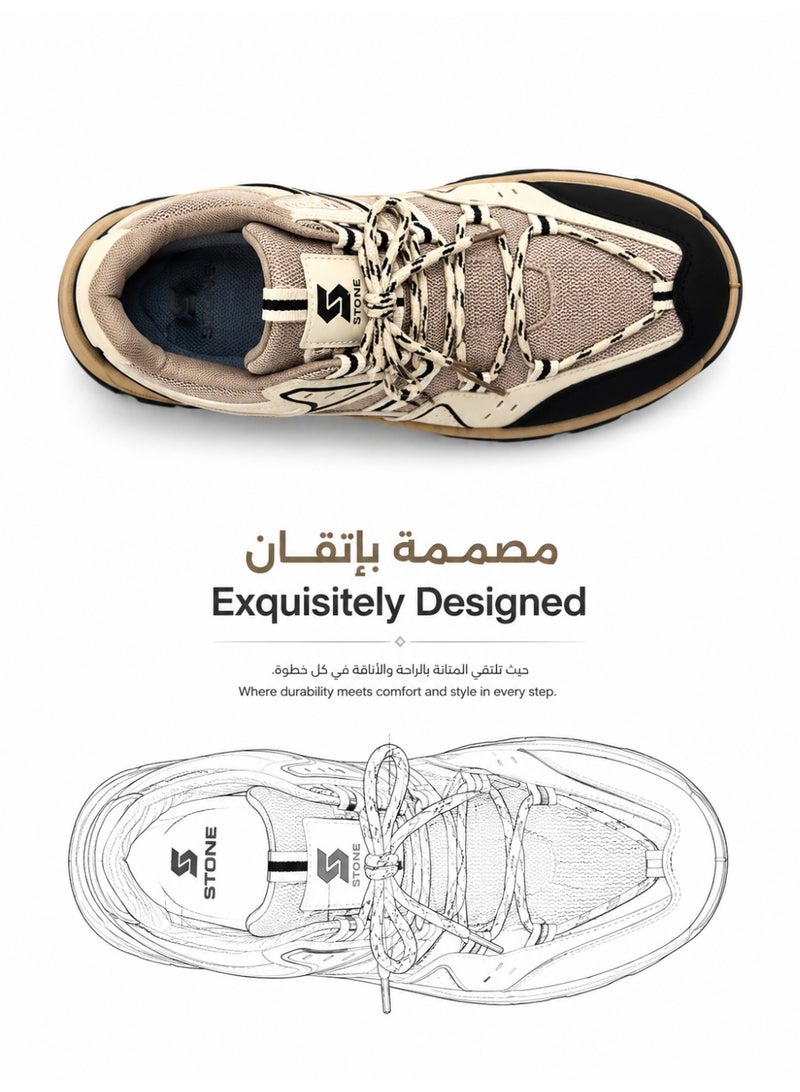 STONE Pulse Unisex Outdoor Walking Shoes | Rugged Comfort Sneakers - Image 2