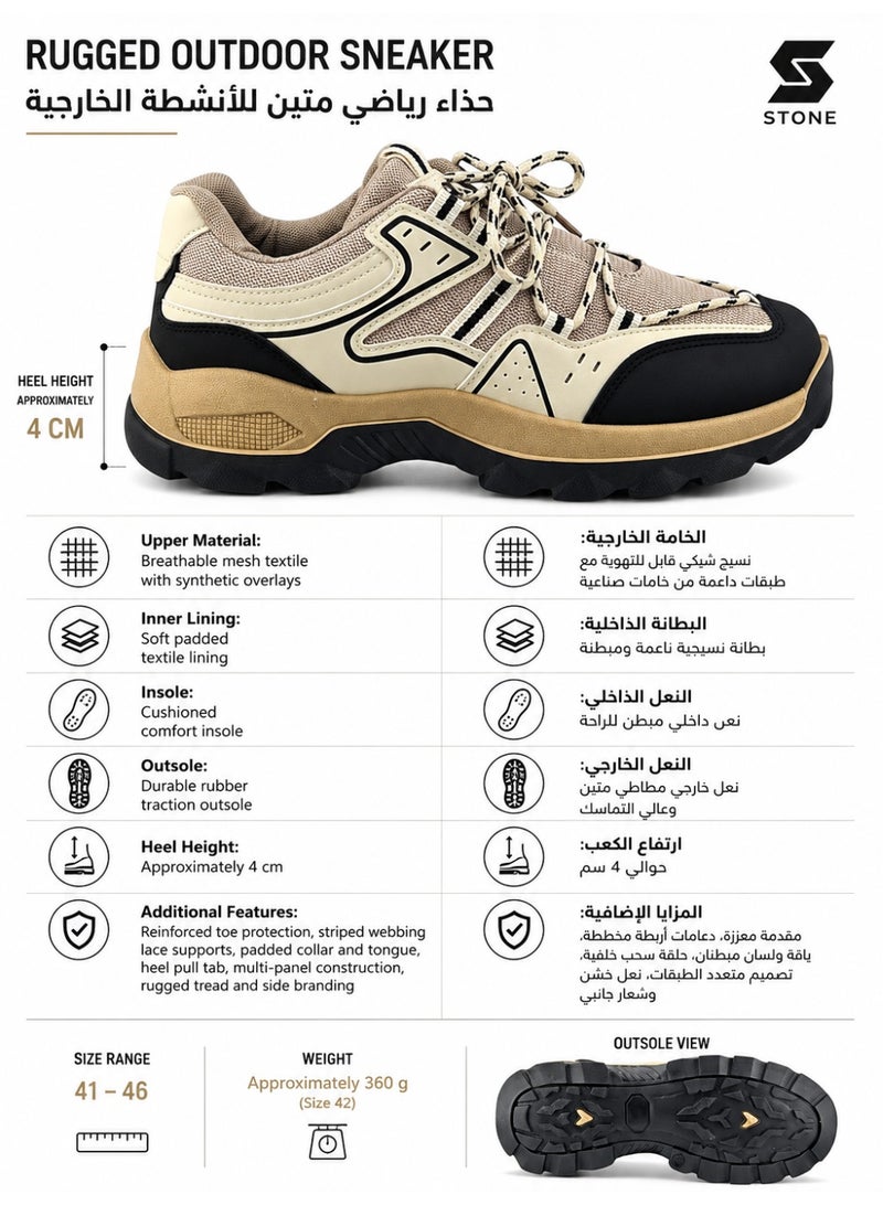 STONE Pulse Unisex Outdoor Walking Shoes | Rugged Comfort Sneakers - Image 5