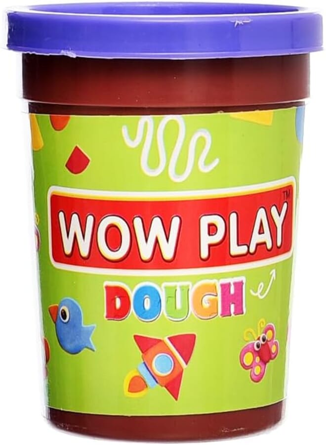 Wow play Wow Play 58098 Play Dough with Modeling Shape On Cap for Boys, Girls and Kids - Purple 