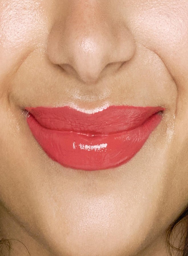 Ellis Faas Hot Lips Lip Stain Liquid Lipstick Intense Color Pigment Vibrant Color Extreme Long Wearing Definition Lustrous High Impact Makeup Soft & Cute Lip Color Stick (405 Bright Coral) - Image 2