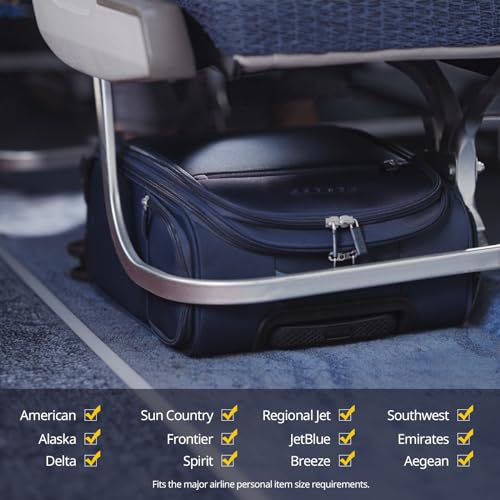 Verage 14-Inch Underseat Carry On Luggage with Spinner Wheels & USB Charging Port, Wheeled Suitcase for Airlines, Lightweight Overnight Bag for Men and Women (14-Inch Compact Underseat Pro) - Image 4