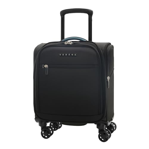 Verage 14-Inch Underseat Carry On Luggage with Spinner Wheels & USB Charging Port, Wheeled Suitcase for Airlines, Lightweight Overnight Bag for Men and Women (14-Inch Compact Underseat Pro) - Image 1