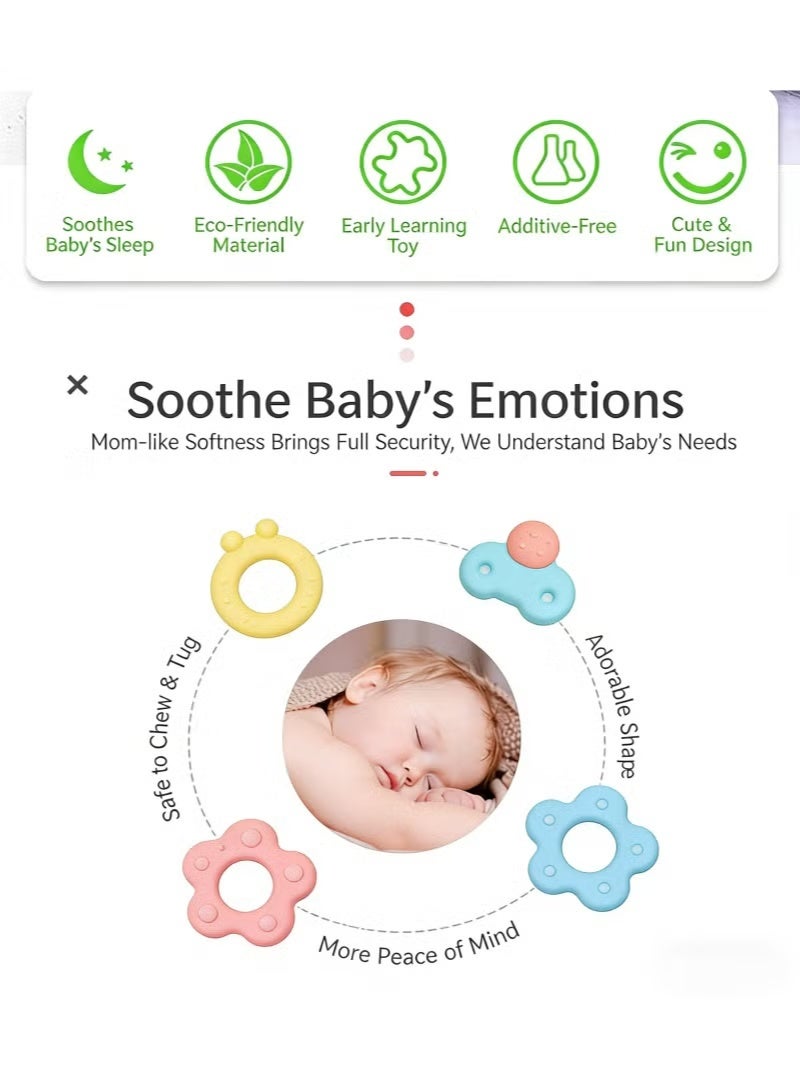 happy monkey 29cm Soft Plush Animal Wind Chime | Baby Soothing Sensory Toy 0-12M | Safe for Chewing & Sleeping - Image 2