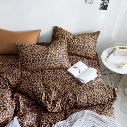 mixinni Queen/Full Size Leopard Pattern Animal Cheetah Printed Bed Pilowcases Soft Microfiber Pillow Case 20 x 36 Inches Set of 2 (Queen/Full, Leopard) - Image 3