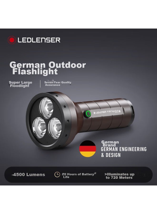 Ledlenser German High-intensity Flashlight P18r Sig, Ultra-bright Zoomable Outdoor Long-range Long-lasting Patrol Light - Image 4