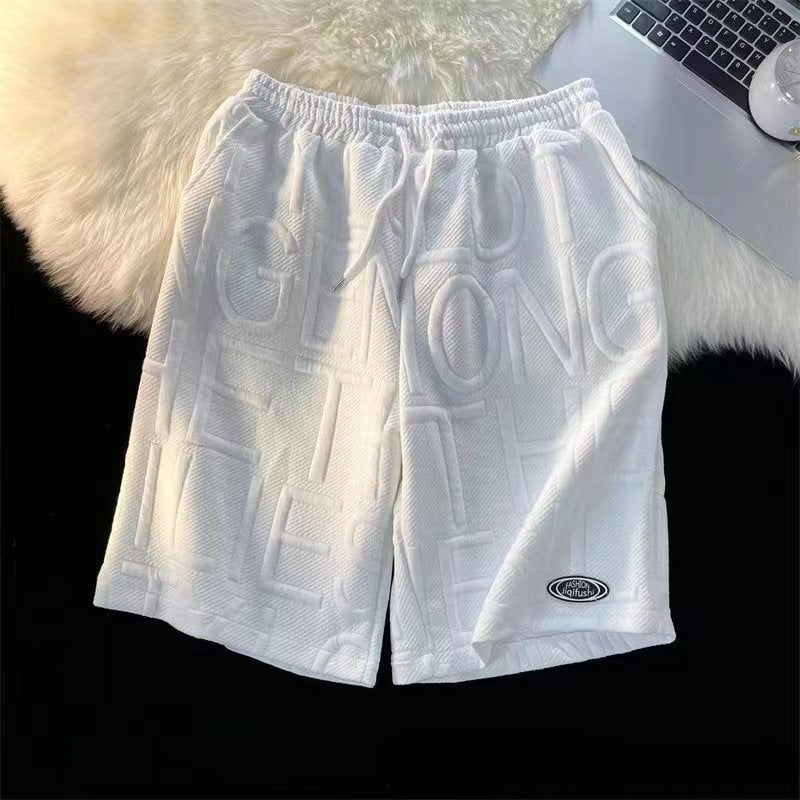 Mens Casual Summer Cool Outfit Set White Shorts - Image 1