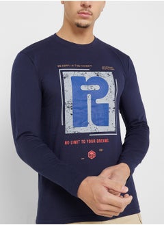 Seventy Five Basics Graphic Long Sleeve T-Shirt  - Image 3