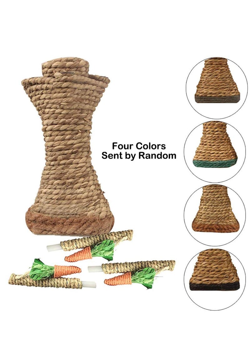 Excefore Bunny Chew Toys Rabbit Scratching Climbing Fun Tree with Carrot Shaped Toy - Image 5