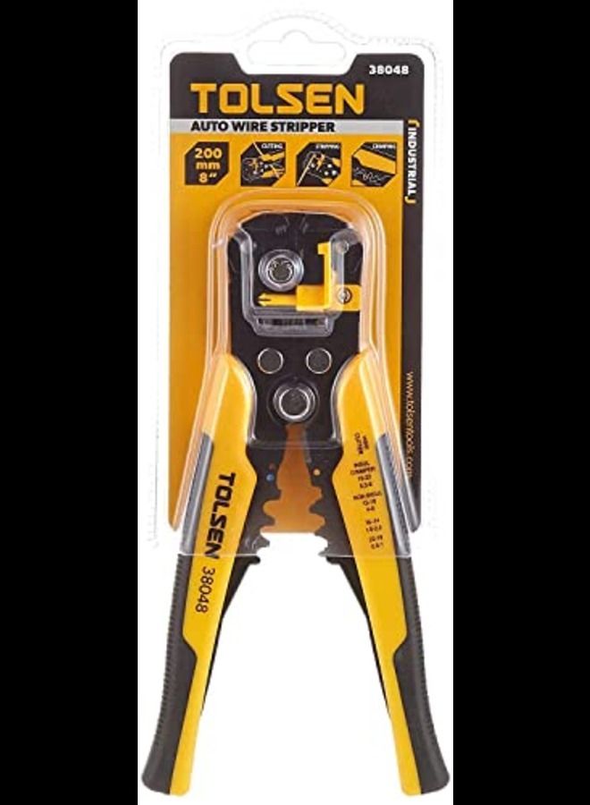 TOLSEN Cable Wire Stripper Cutter Crimper Automatic Multifunctional Tab Terminal Crimping Stripping Plier Tools - Image 1