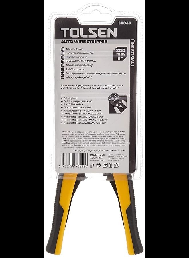TOLSEN Cable Wire Stripper Cutter Crimper Automatic Multifunctional Tab Terminal Crimping Stripping Plier Tools - Image 4