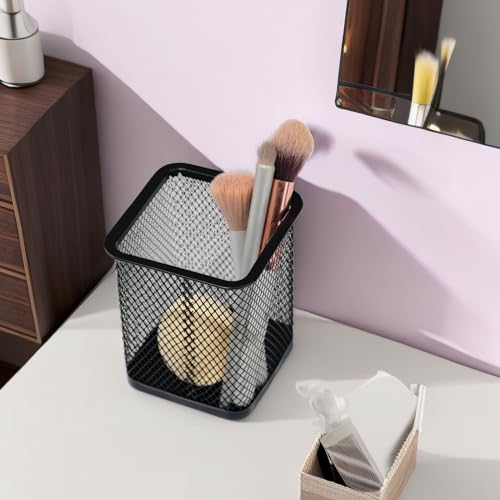 HSYMQ Pen Holder for Desk, Wire Mesh Pencil Cup Holder for Desk Organizer for Office Supplies - Image 5