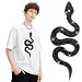 Totelux Black Snake Ironon Patches Sparkly Rhinestone Patches Large Snake Jewels Gems Appliques for Clothes Jeans Hat Shirt Bags Decorations - Image 2