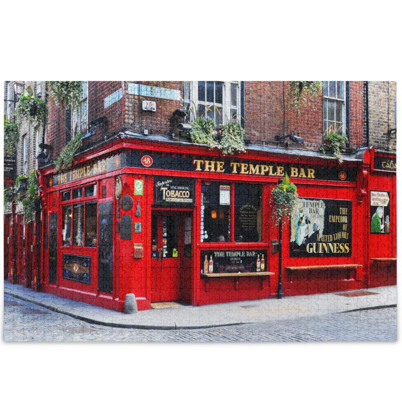 Oarencol Dublin Ireland Temple Bar Landscape Jigsaw Puzzle 1000 Pieces Puzzles for Adults DIY Gifts - Image 3