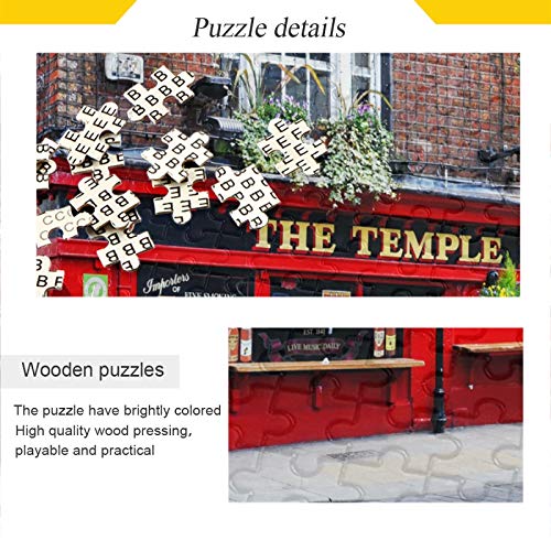 Oarencol Dublin Ireland Temple Bar Landscape Jigsaw Puzzle 1000 Pieces Puzzles for Adults DIY Gifts - Image 5