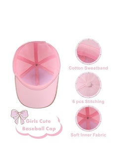 Oasisgalore Girls Baseball Cap Kids Cute Hat Adjustable Trucker  - Image 3