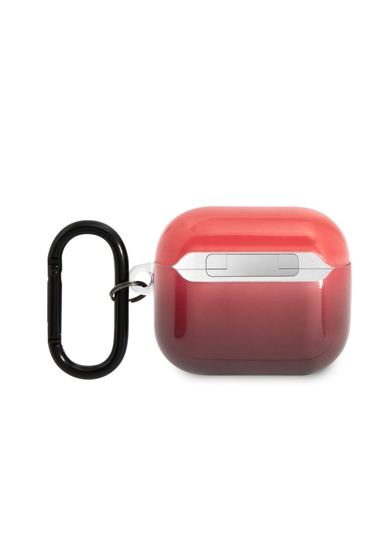 AMG Transparent Case White Logo for Airpods 3 - Red - Image 2