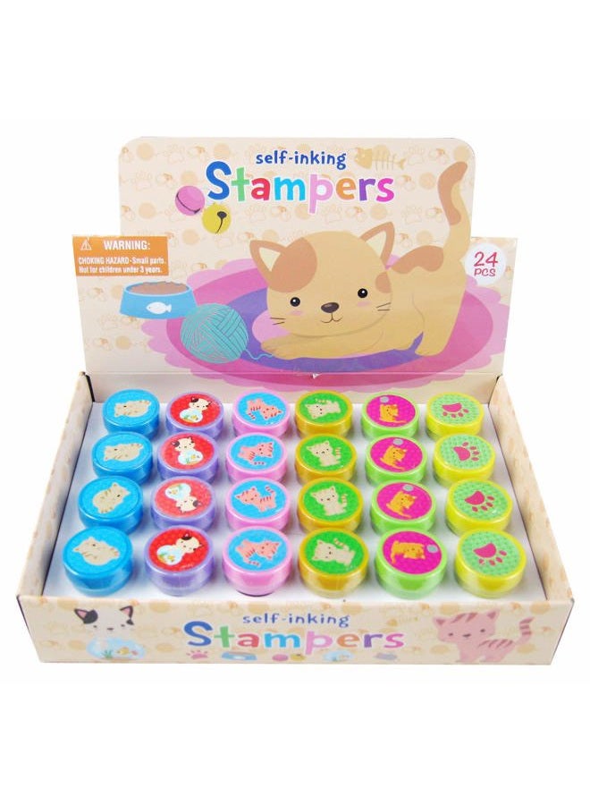 TINYMILLS 24 Pcs Cat Stampers for Kids - Image 1