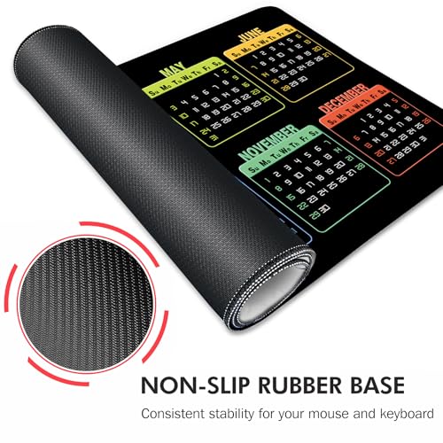 Galdas Gaming Mouse Pad XXL XL Large Long Extended Big Mousepad Non-Slip Rubber Keyboard Mouse Pad with Stitched Edges for Laptop Home Office (2026, 35.4 * 15.7) - Image 5