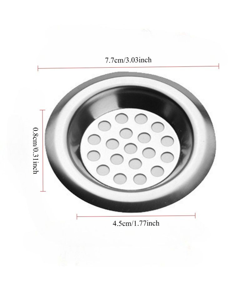 3pcs Stainless Steel Sink Strainer Set for Kitchen and Bathroom Drain - Image 3