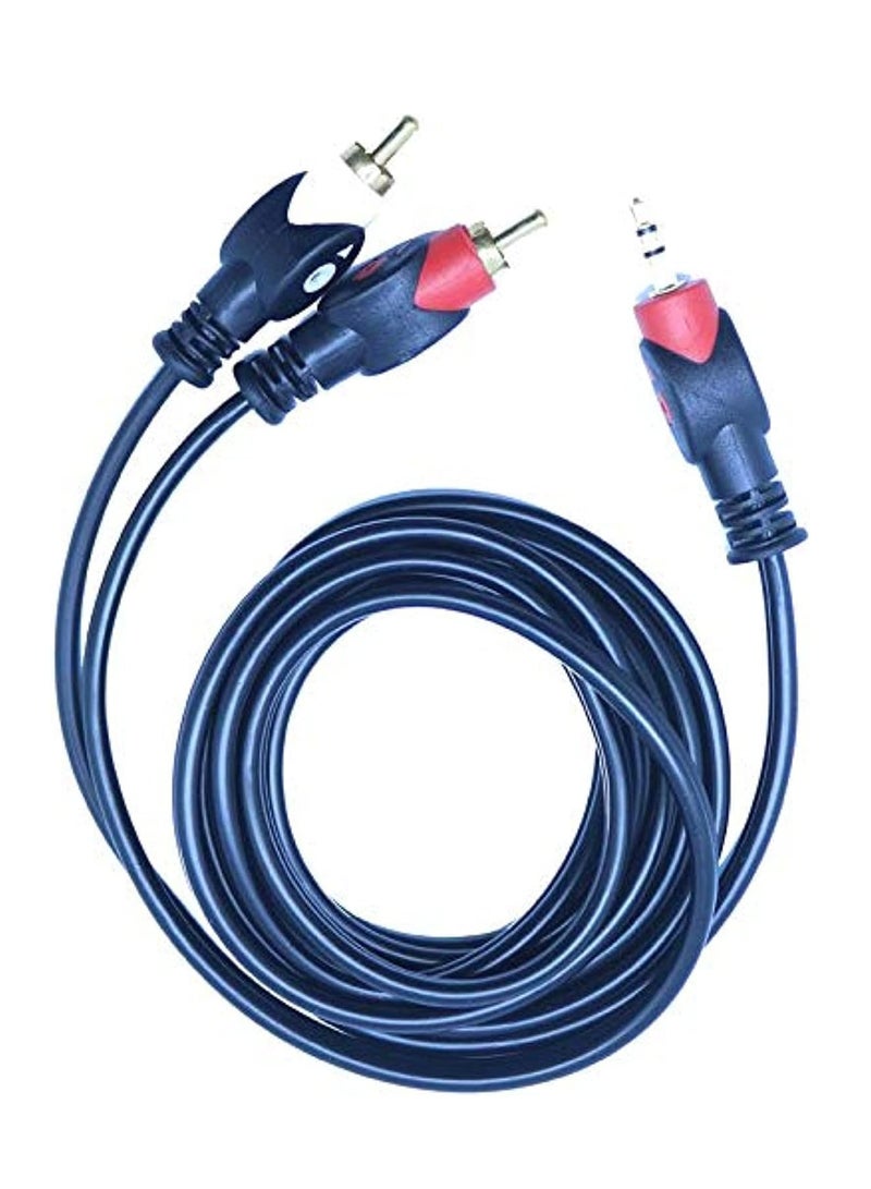 2بي كابل يحول فيشة بتيار مباشر2 RCA الى صوت للكمبيوتر من تو بي cv204 - بطول 3 متر لحاسوب شخصي - Image 1