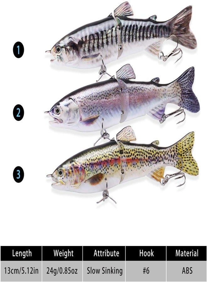 TRUSCEND Easy Catch SwimMax with BKK Hooks, Magic Noisy Wiggling and Vibrating Actions for More Bites, Lifelike Fishing Lures for Bass Trout Walleye Crappie, Strongest Dyneema Fiber Jointed Swimbaits - Image 5