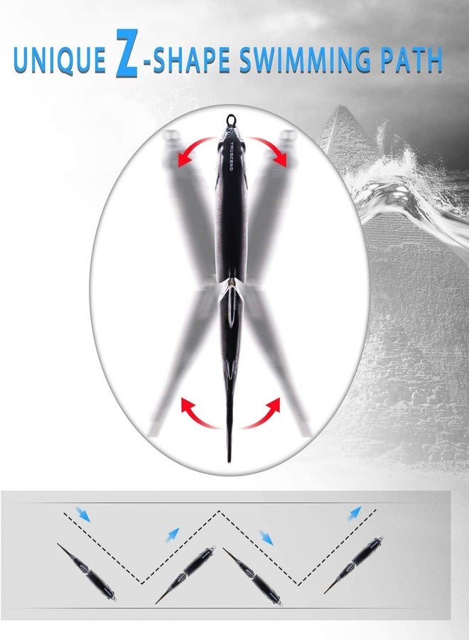 TRUSCEND Easy Catch SwimMax with BKK Hooks, Magic Noisy Wiggling and Vibrating Actions for More Bites, Lifelike Fishing Lures for Bass Trout Walleye Crappie, Strongest Dyneema Fiber Jointed Swimbaits - Image 4