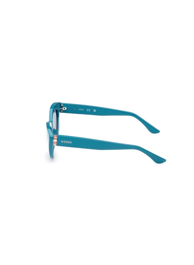 GUESS Gu7905 Cat Injected Sunglasses For women size 52, Turquoise - Image 2