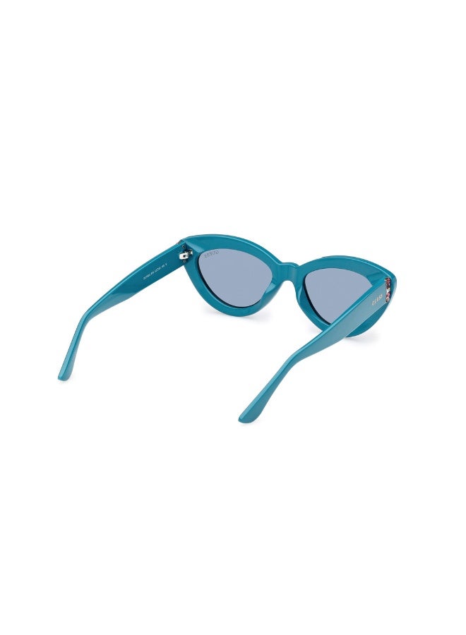 GUESS Gu7905 Cat Injected Sunglasses For women size 52, Turquoise - Image 5