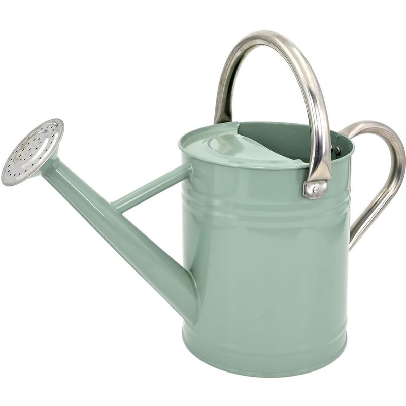 yourjoy Metal Watering Can One Gallon Watering Cans Stainless Steel for Outdoor Indoor Garden Plants Watering Zinc 1 Gallon