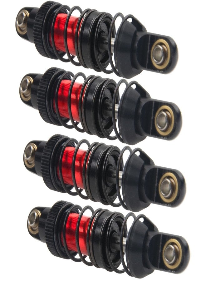 Vgoohobby 4 قطع ممتصات صدمات معدنية قابلة للتعديل من Vgoohobby متوافقة مع Axial SCX10 Traxxas TRX4 D90 90046 Redcat Gen7 1/10 سيارة زحف RC (أحمر، 70 مم) - Image 5