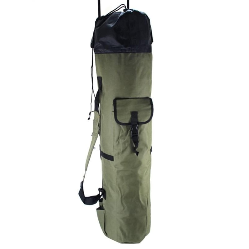 DEXO Fishing Backpack with Rod Holder – Oxford Cloth Fishing Tackle Storage Bag & Fishing Reel Carrier Sling Backpack - Image 1