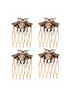minkissy Minkissy 4pcs Vintage Hair Comb Bee Cartoon Animal Comb Headwear Hair Pin Hair Accessories For Wedding Banquet Party 