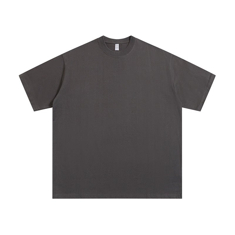 Cotton T-shirt Customized Work Clothes Printing Embroidered Short-sleeved Cultural Advertising Shirt Staff Catering Work Clothes Customized logo Gray