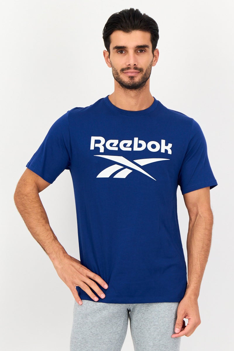 Reebok Men Sportswear Fit Short Sleeve Outdoor T-Shirt, Ink Blue - Image 1