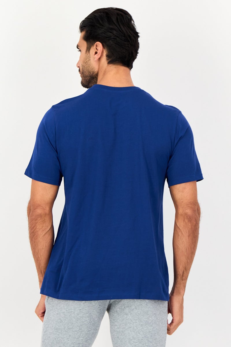 Reebok Men Sportswear Fit Short Sleeve Outdoor T-Shirt, Ink Blue - Image 4