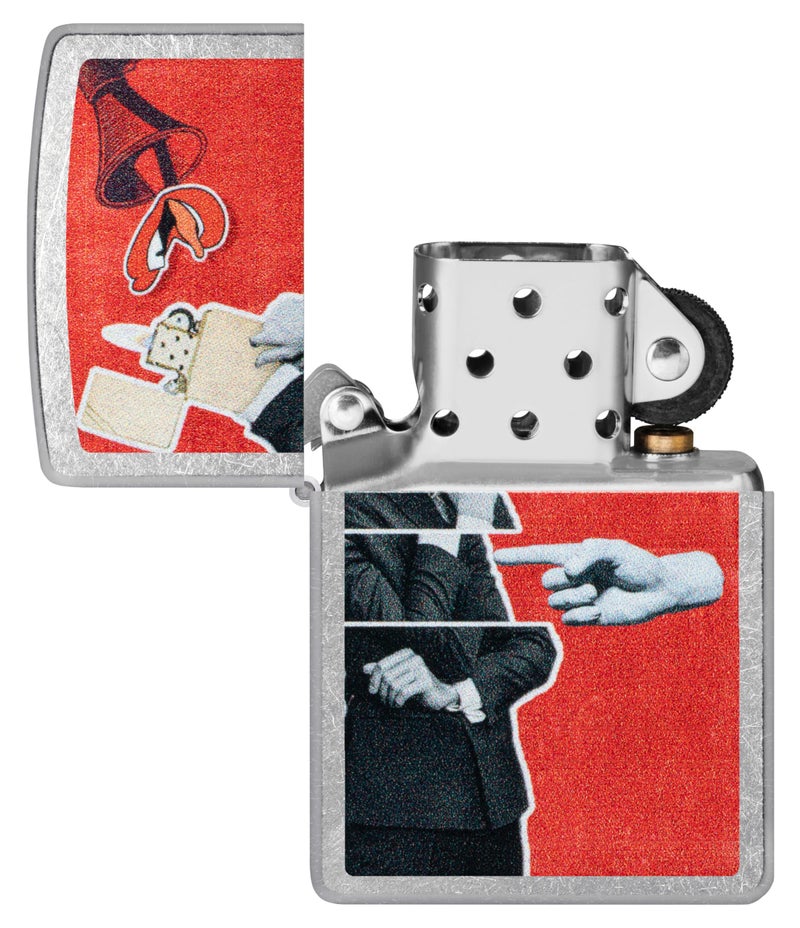 Zippo Collage Design Street Chrome, Silver, Pocket Fuel Windproof Premium Lighter (BIS Certifed) - Image 5