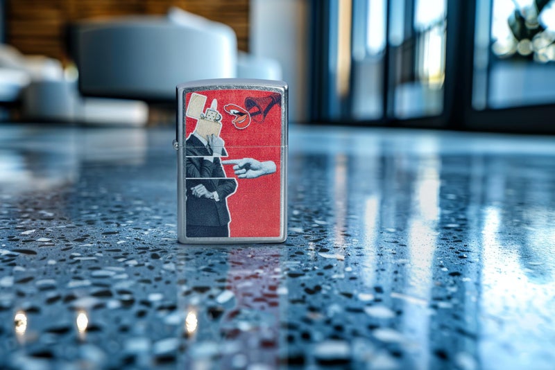 Zippo Collage Design Street Chrome, Silver, Pocket Fuel Windproof Premium Lighter (BIS Certifed) - Image 4