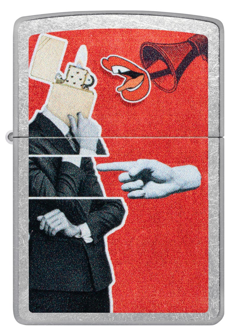 Zippo Collage Design Street Chrome, Silver, Pocket Fuel Windproof Premium Lighter (BIS Certifed) - Image 2